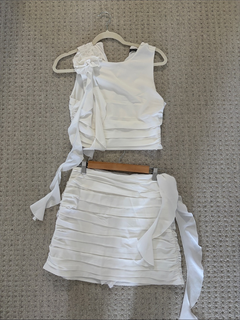 Abercrombie & Fitch white matching set